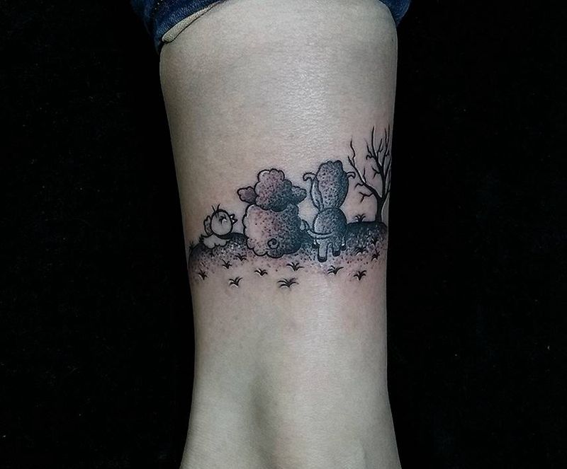 一家三口纹身图片