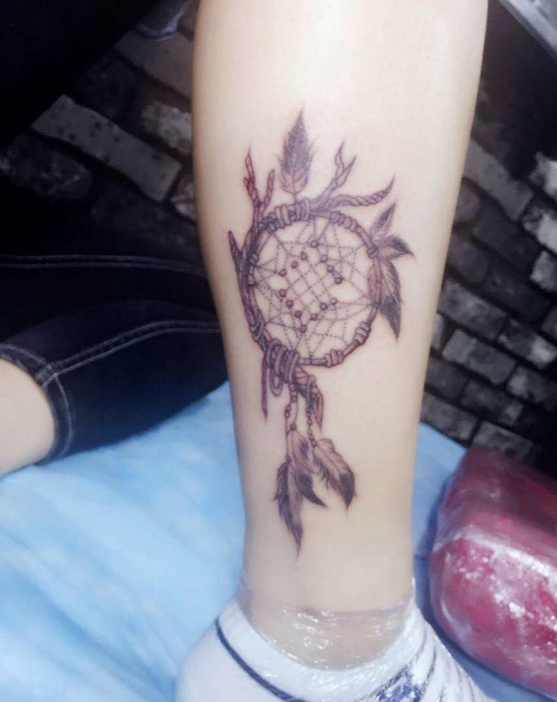 捕梦网纹身图片