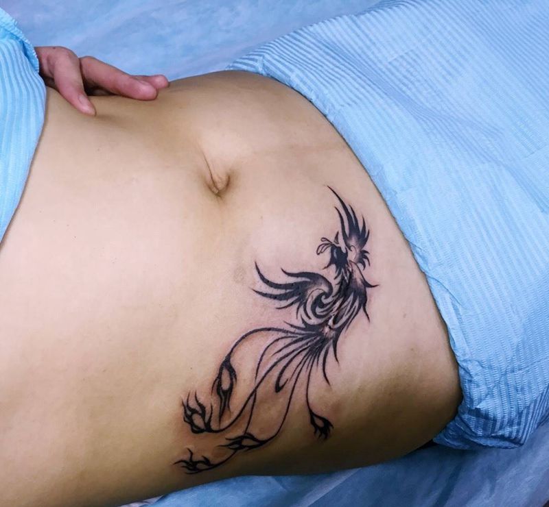 遮盖伤口纹身图片