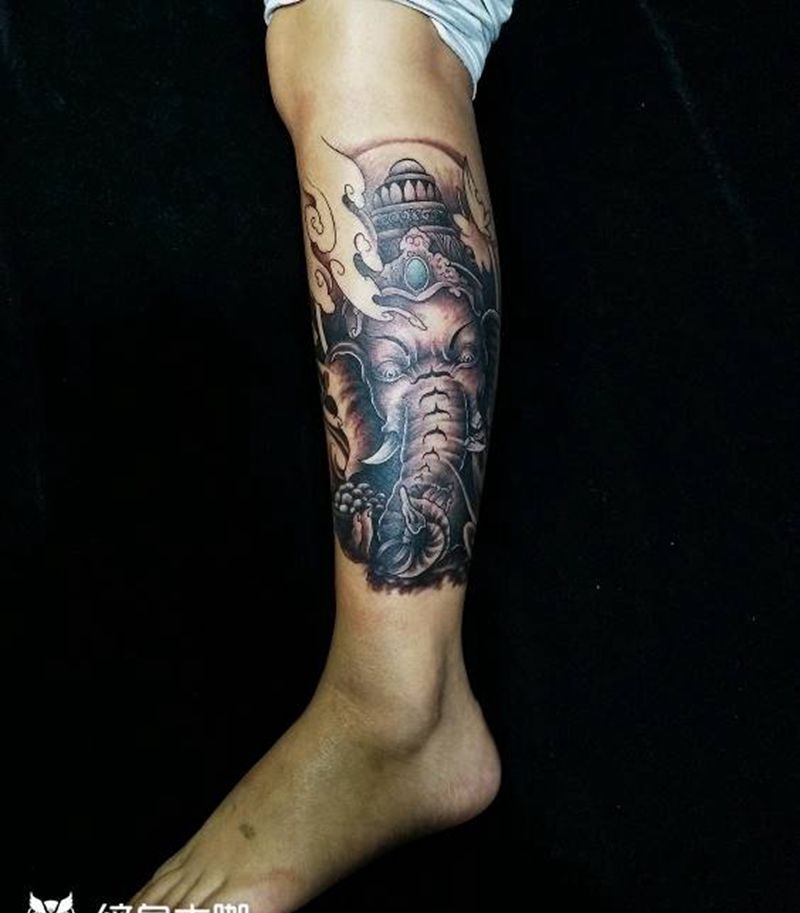 象神纹身图片