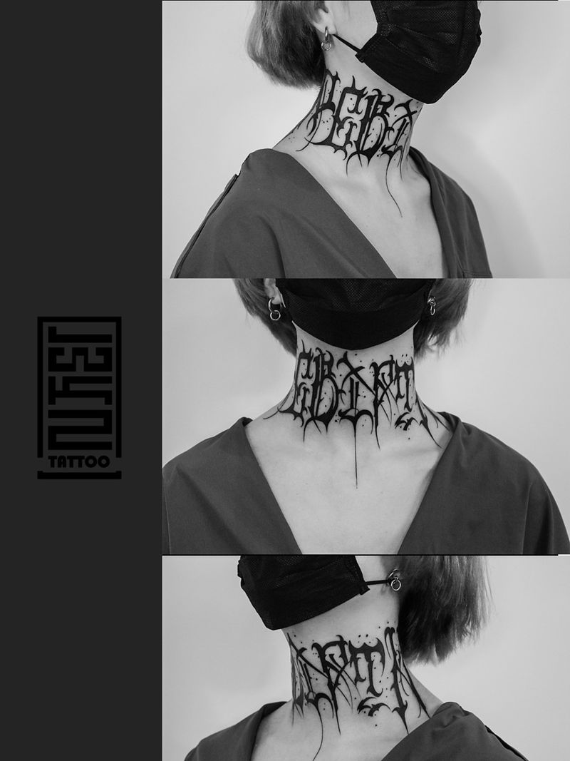 花体字纹身图片