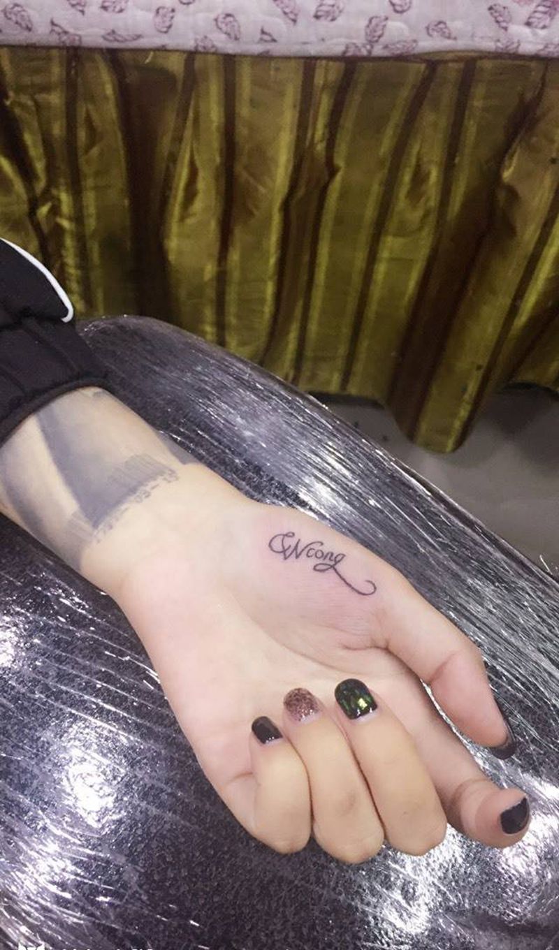 手掌小纹身纹身图片