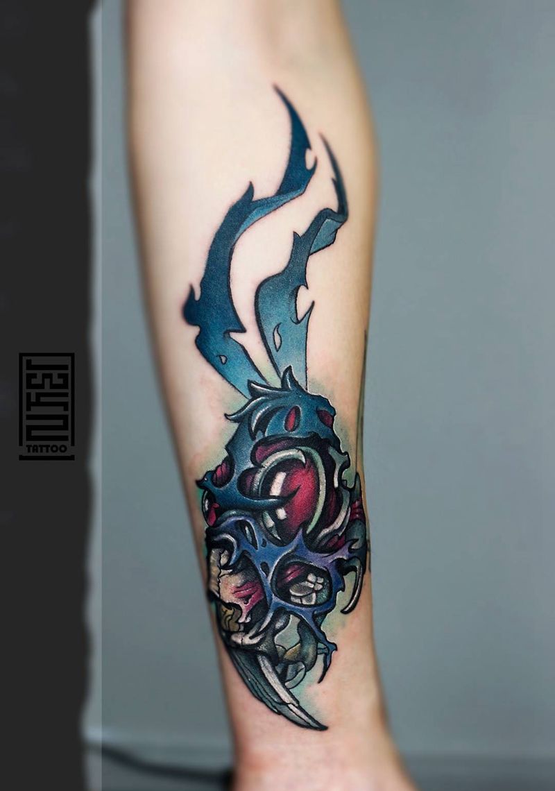 龙纹刻战刺青文化万达店出品——by：王BOSS纹身图片