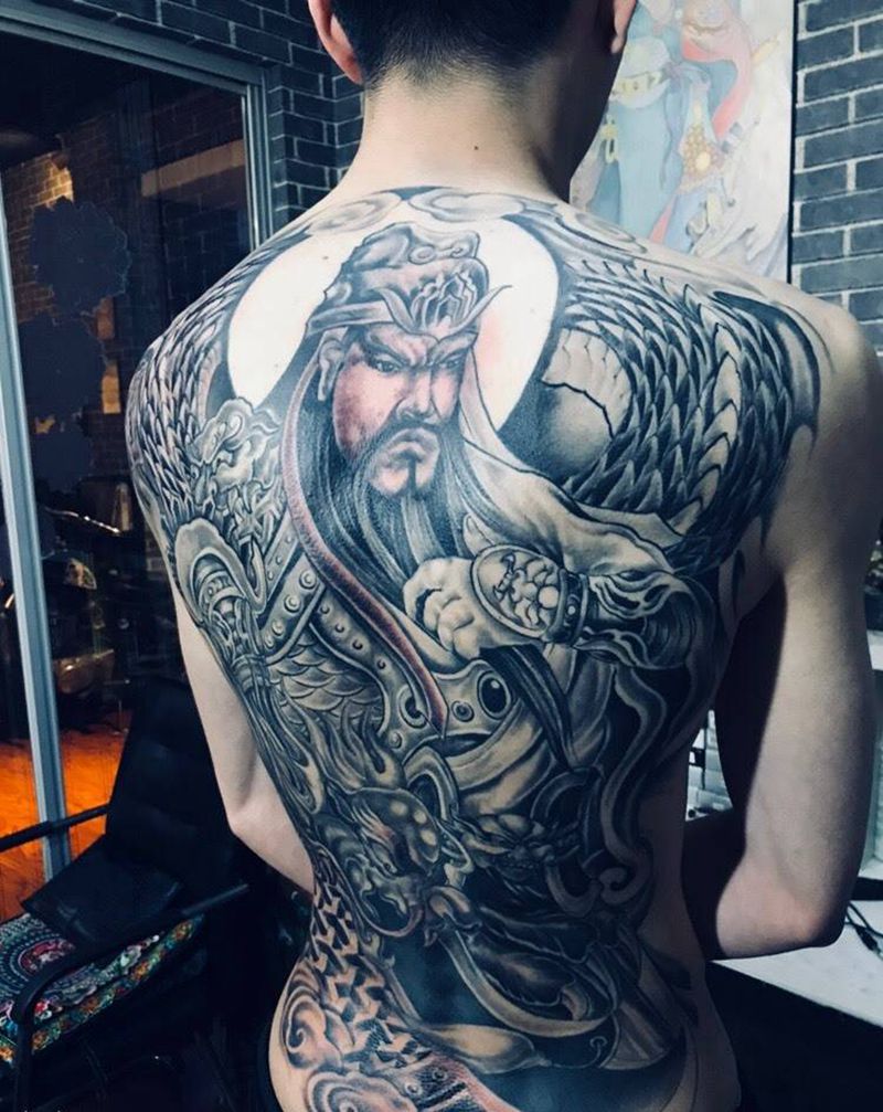 关公纹身图片