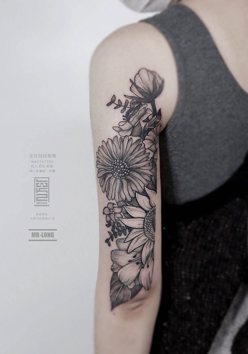 龙纹刻战刺青文化纹身图片_手臂纹身图案