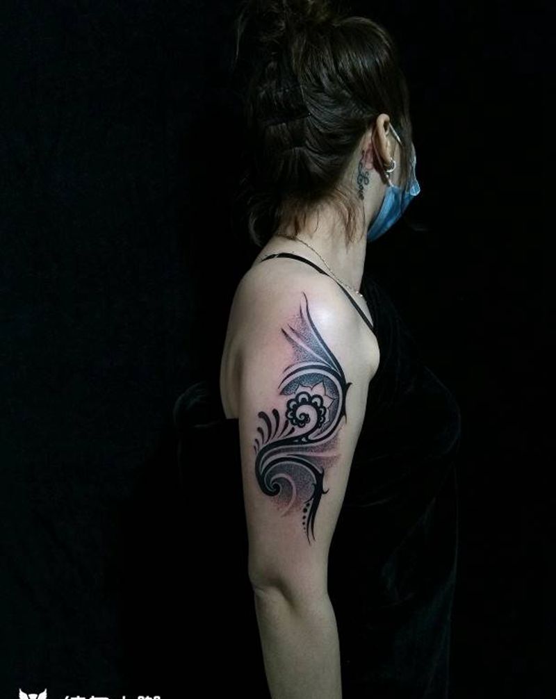 点刺图腾纹身图片