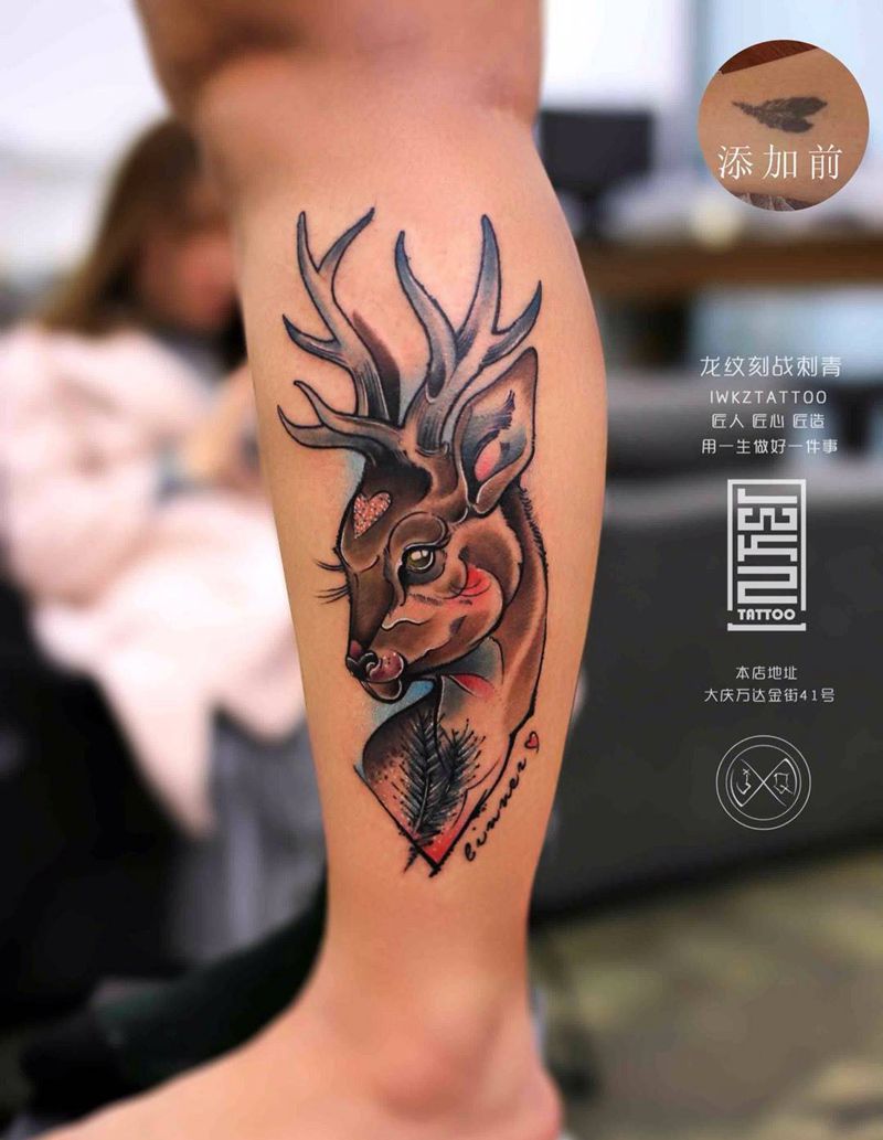 龙纹刻战纹身图片