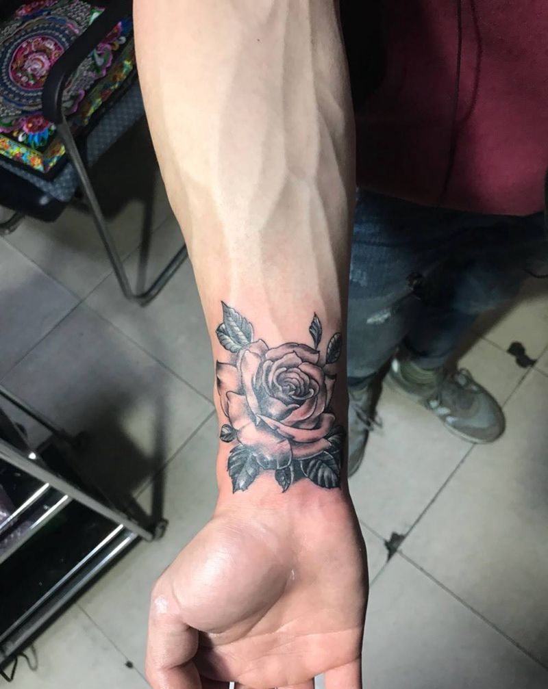 遮盖字母纹身图片