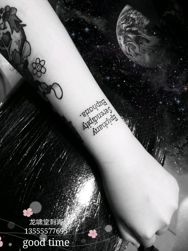 英文纹身图片_手臂纹身图案