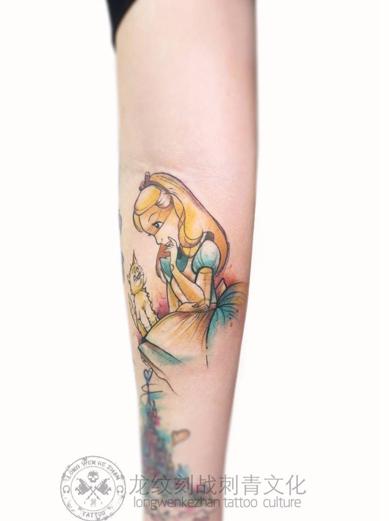 爱丽丝纹身图片