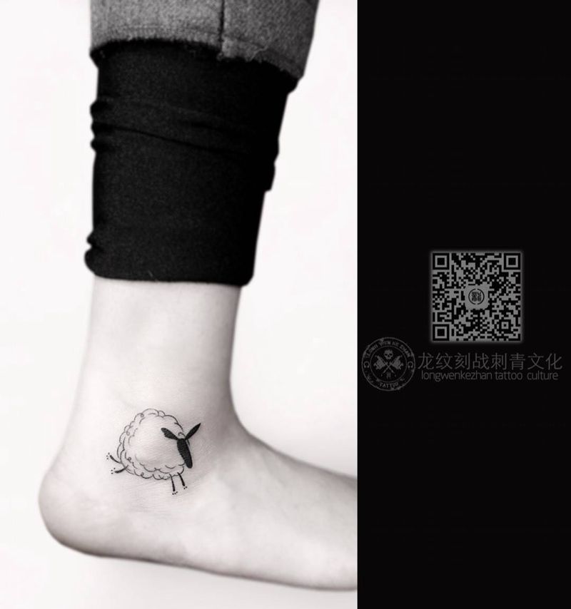 胖羊纹身图片