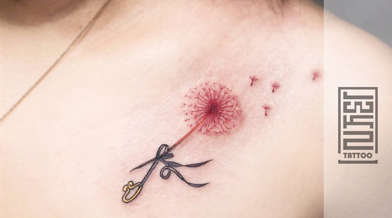 蒲公英纹身图片