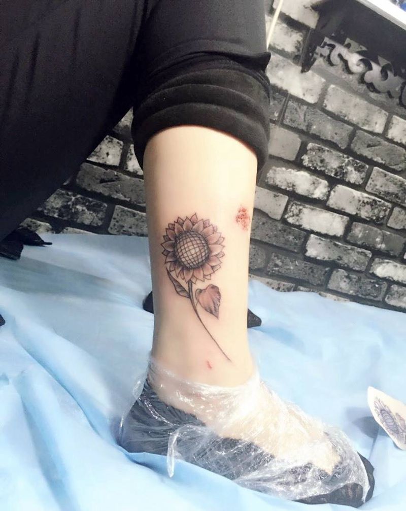 向日葵纹身图片