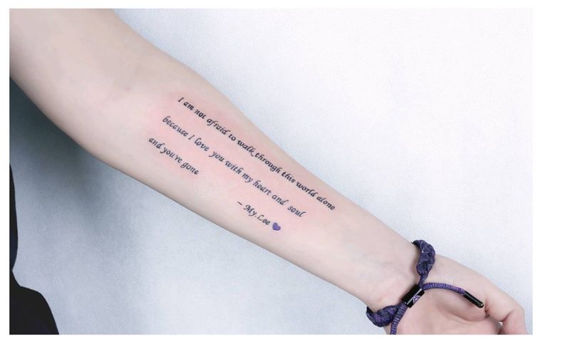 英文纹身图片_手臂图腾纹身图案