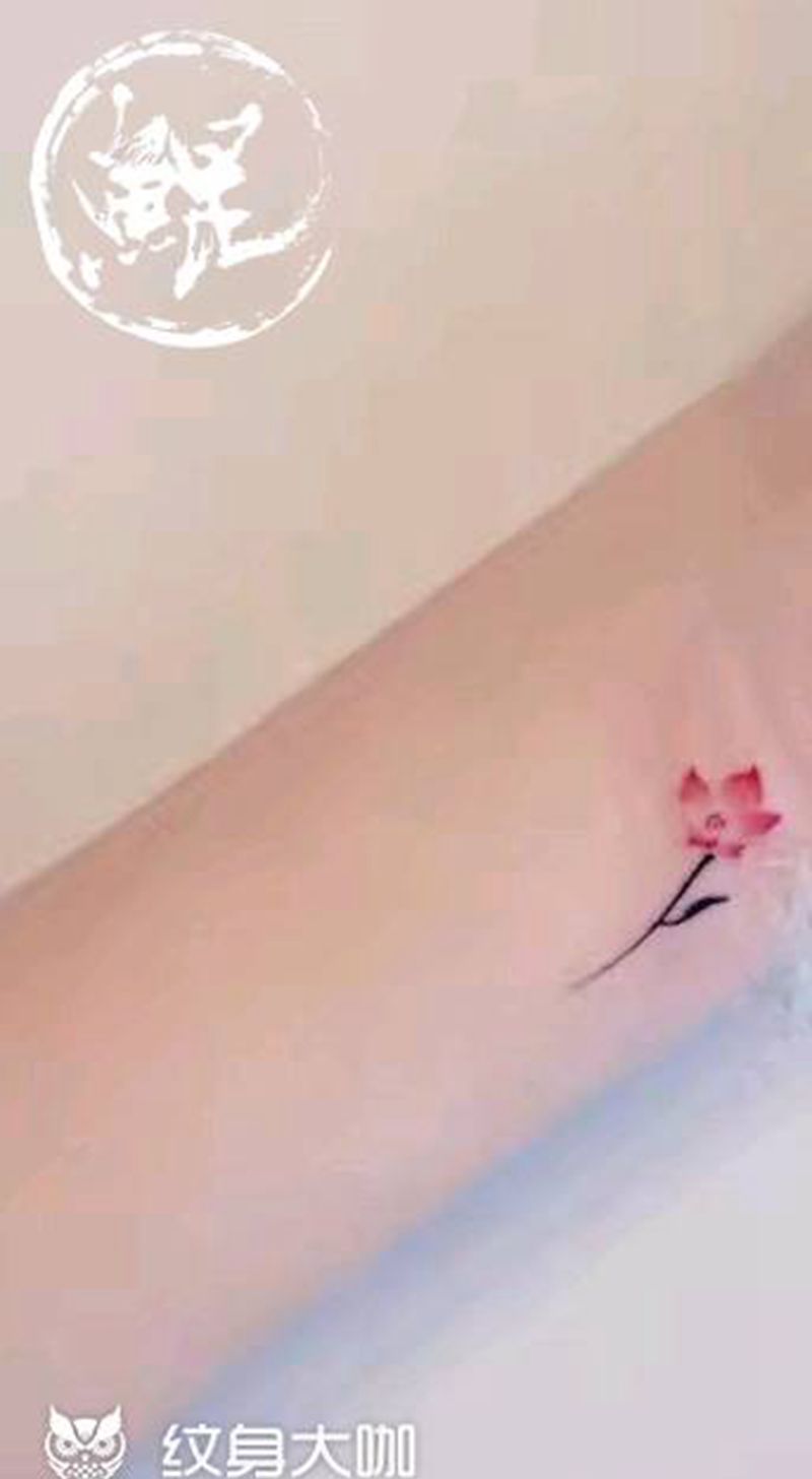 手腕纹身图片_手臂手部清新植物静物原创成品纹身图案