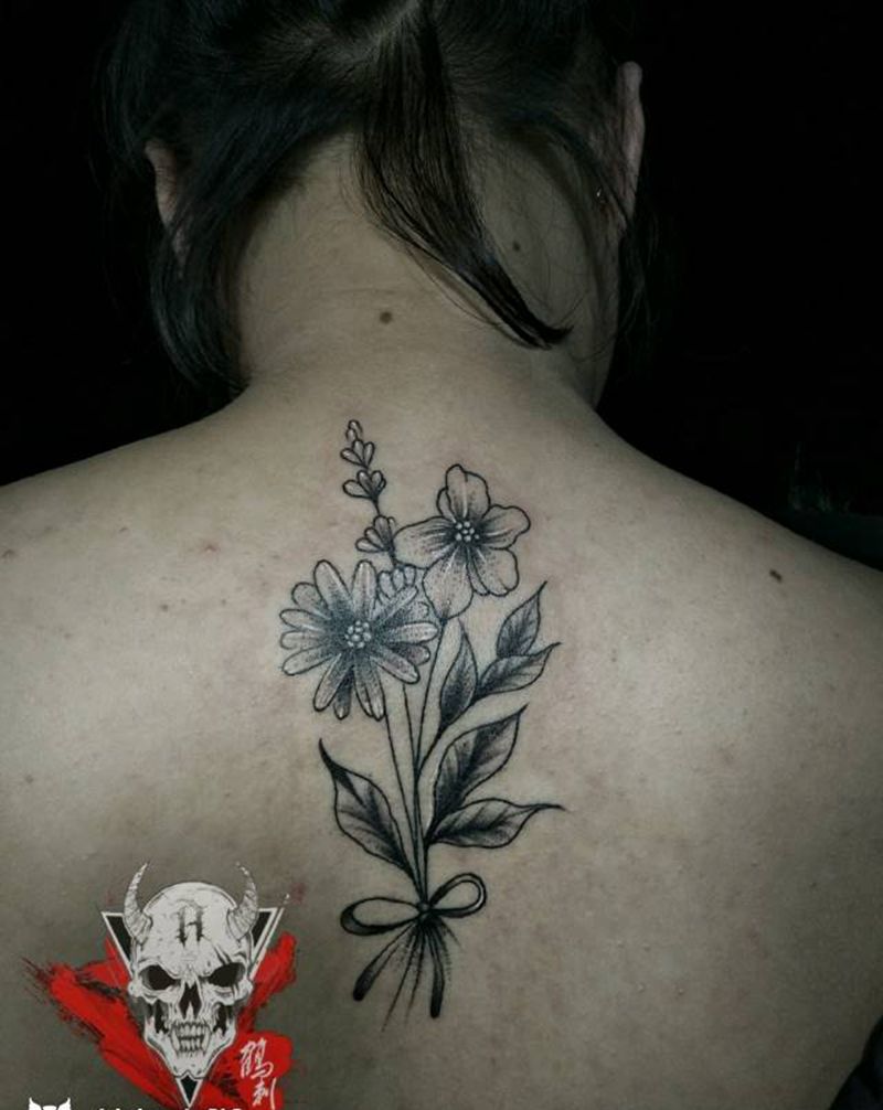 小花花纹身图片