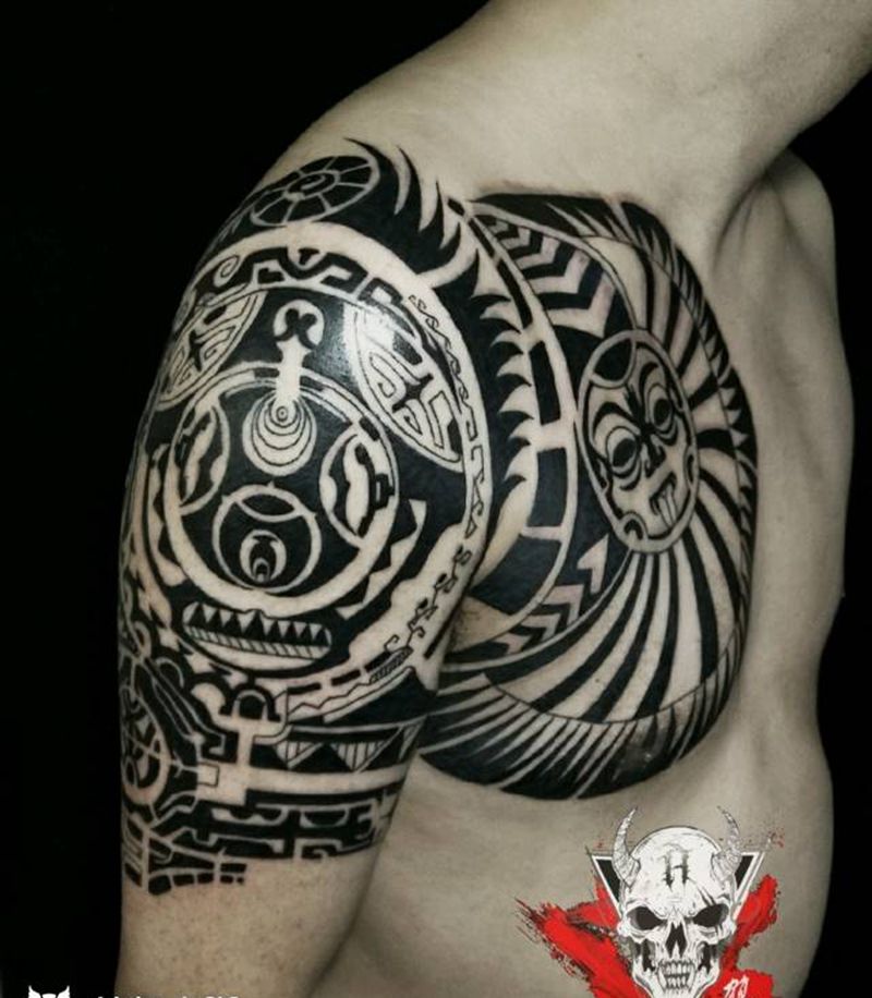 玛雅图腾纹身图片