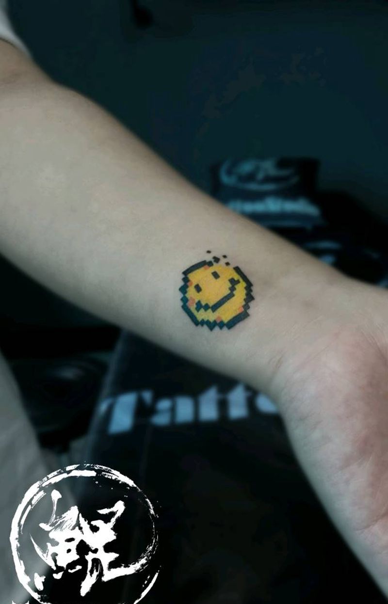 手腕纹身图片_手臂清新字符图腾原创成品手稿纹身图案