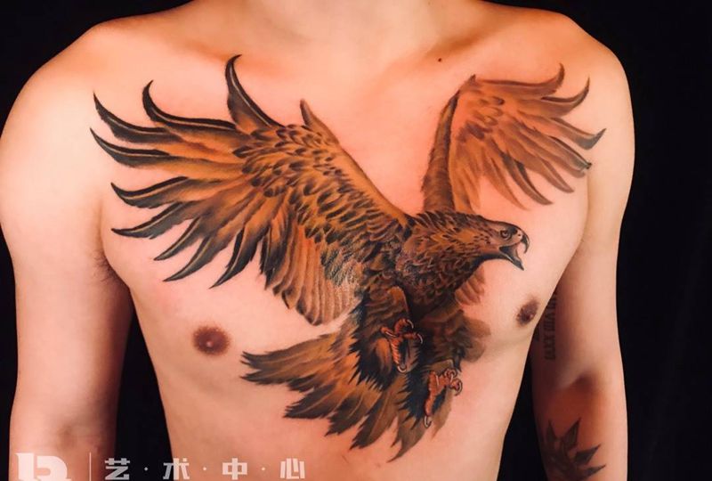 雄鹰纹身图片