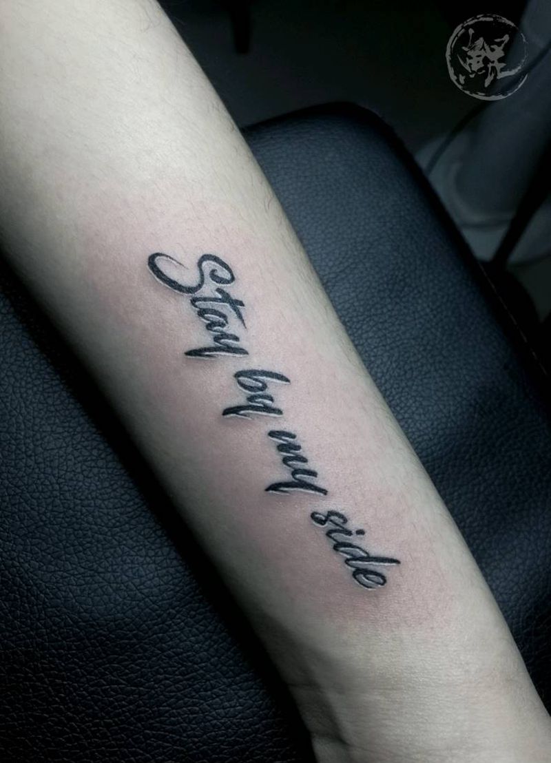 小臂纹身图片_手臂清新几何字符图腾原创成品纹身图案