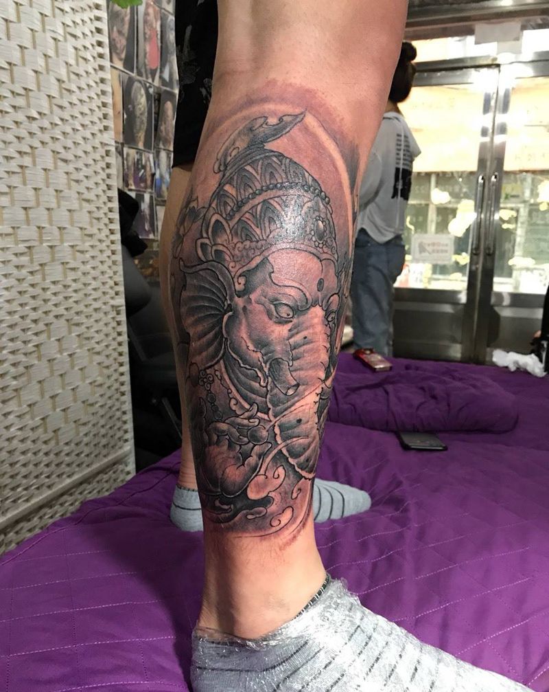 象神纹身图片