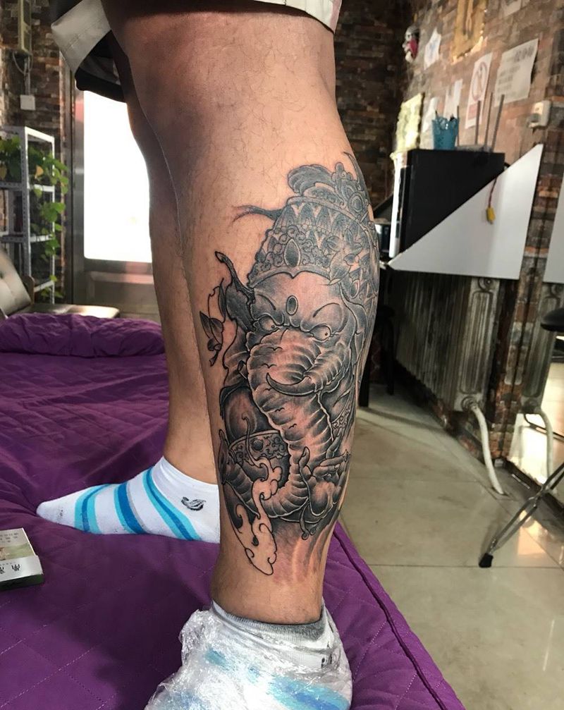 象神纹身图片