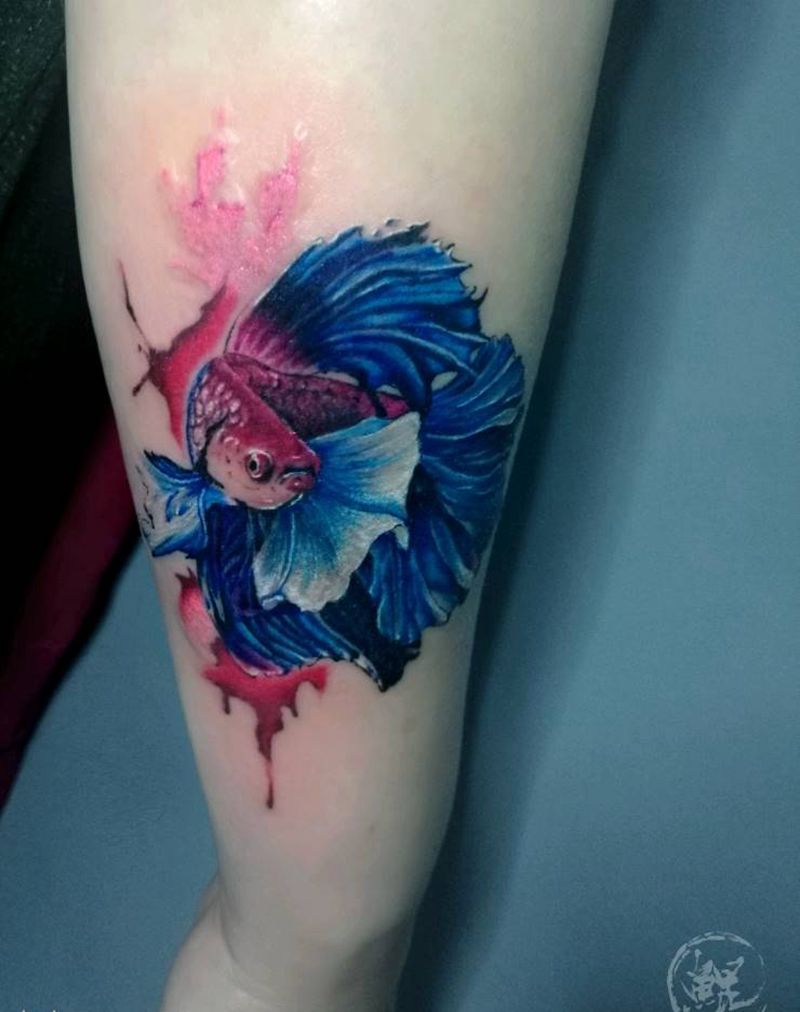 小臂(疤痕遮盖)纹身图片_手臂清新写实动物原创成品纹身图案