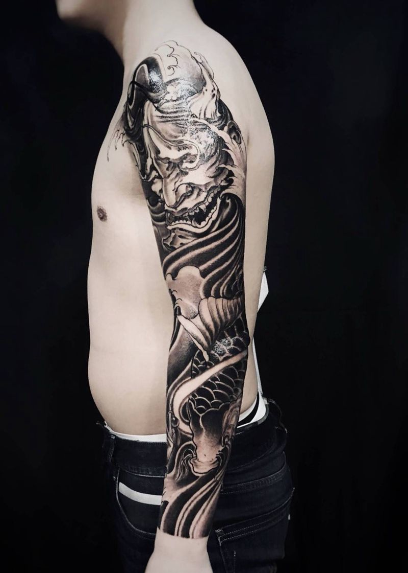 传统花臂完工✍