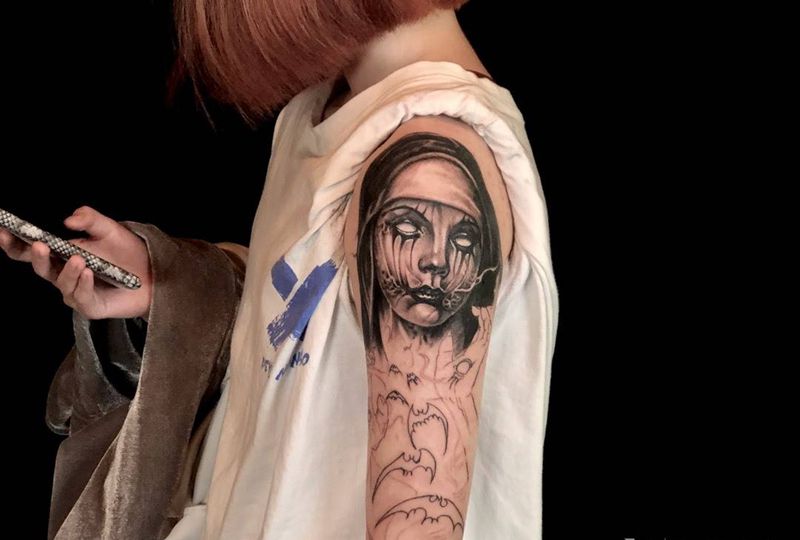 暗黑风格，待续纹身图片