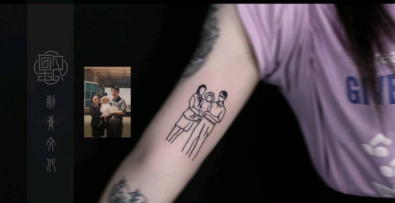 简笔纹身图片_手臂纹身图案