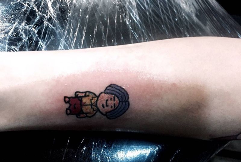 龙傲天纹身图片_成品欧美清新人物纹身图案