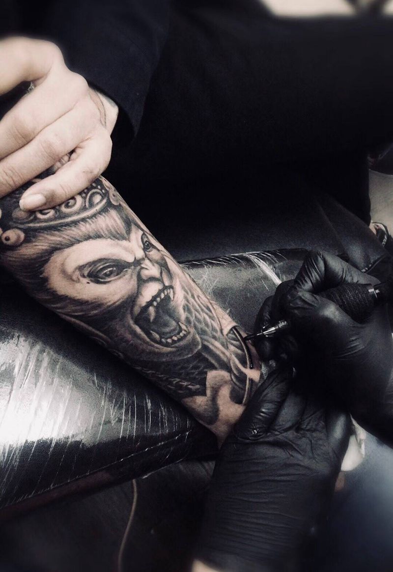 美猴王纹身图片