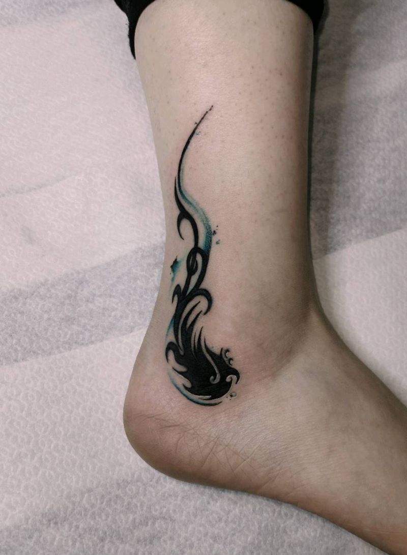 修改➕添加(脚踝)纹身图片_脚部图腾纹身图案