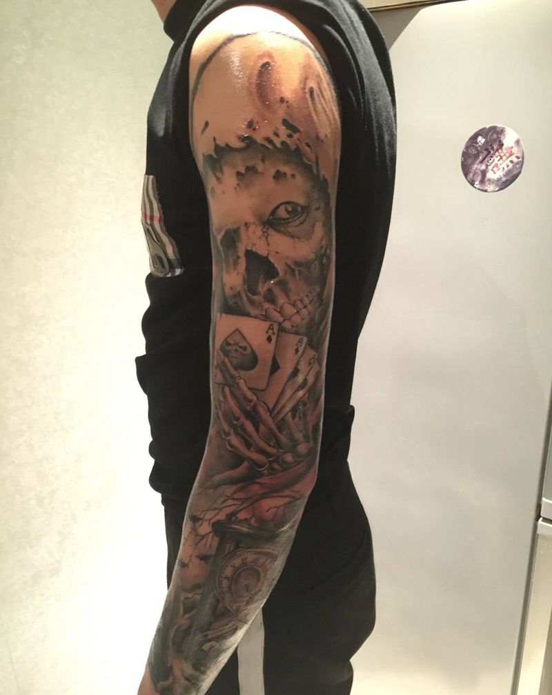 欧美花臂纹身图片