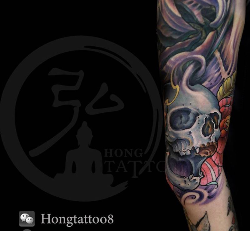 骷髅纹身图片