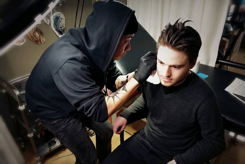 专业手工|穿刺|幸运7纹身纹身图片