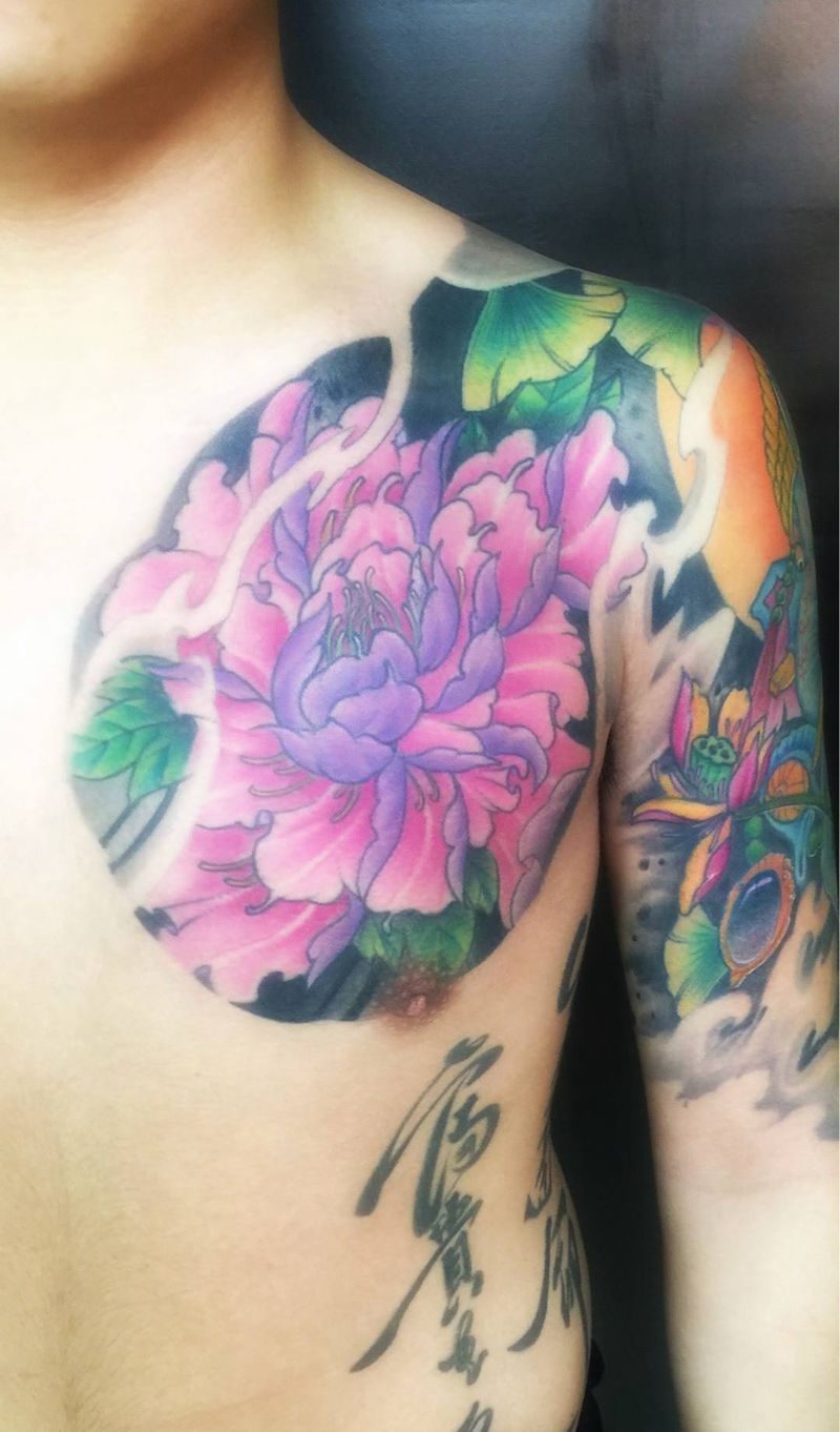 象财神半甲完成纹身图片