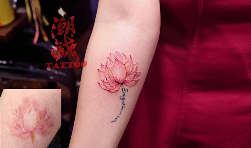 纹身美化纹身图片_成品胸部清新植物纹身图案