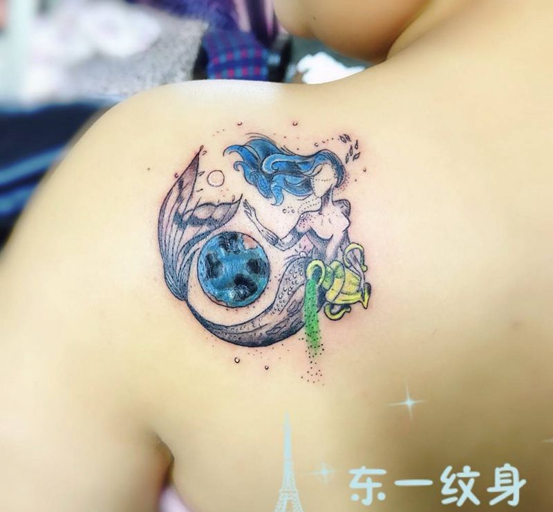 遮盖突起疤痕纹身图片