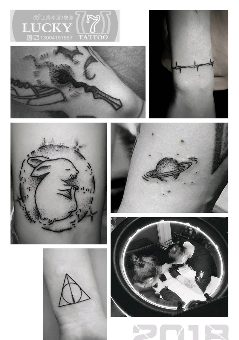 小清新|幸运7纹身纹身图片_清新成品纹身图案