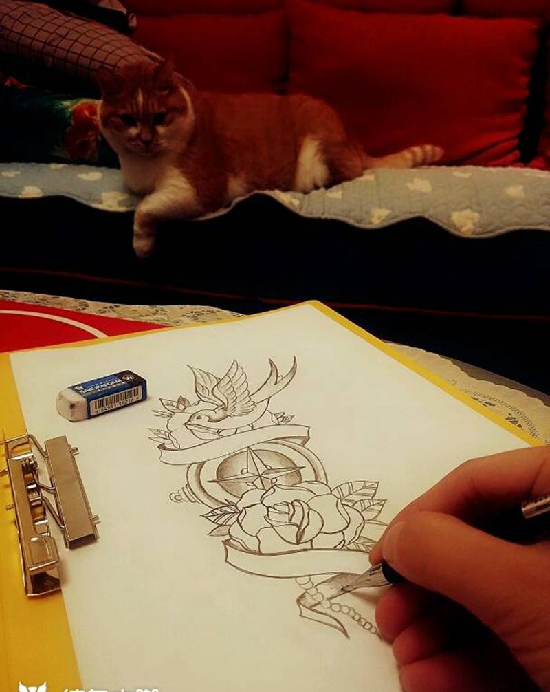 幸运7纹身纹身图片_原创手稿纹身图案