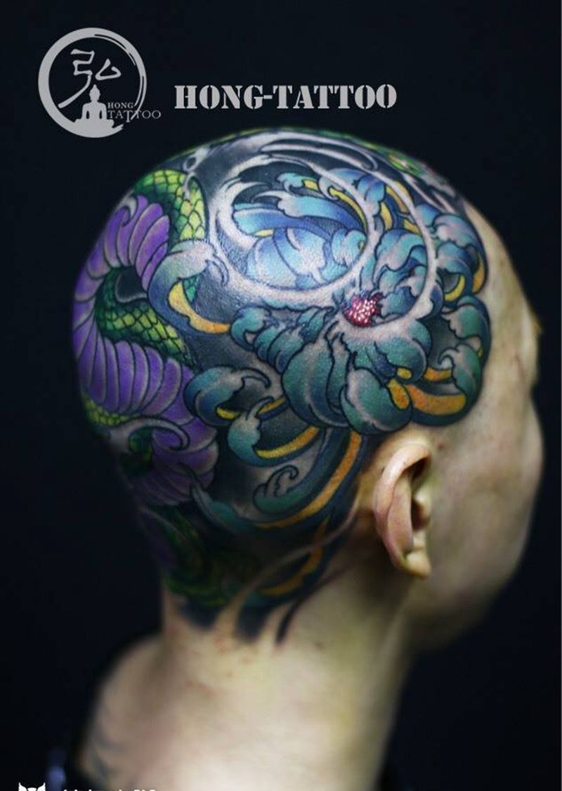 爆头纹身图片