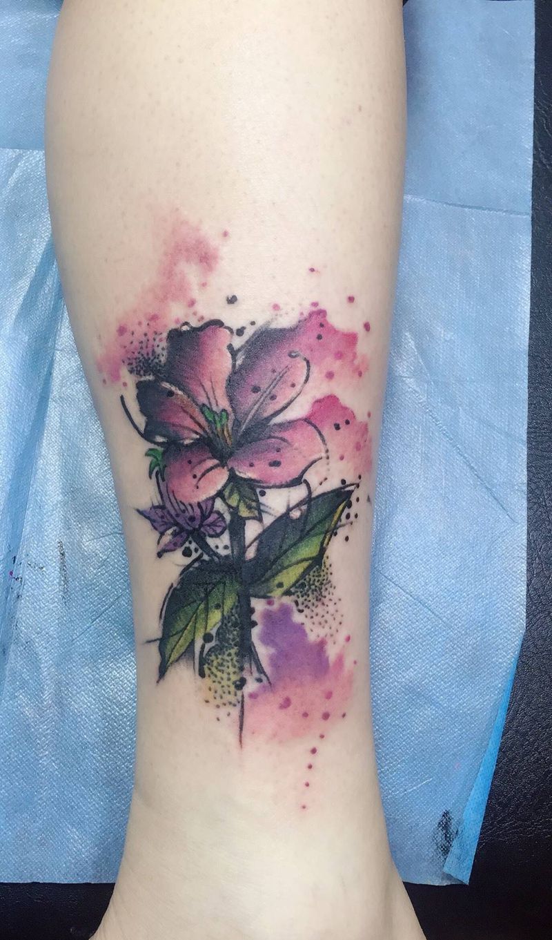 彩色小作品纹身图片