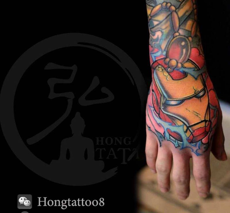 school小王子的手面纹身图片