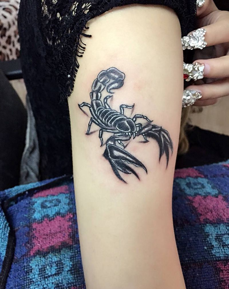 立体蝎子纹身纹身图片