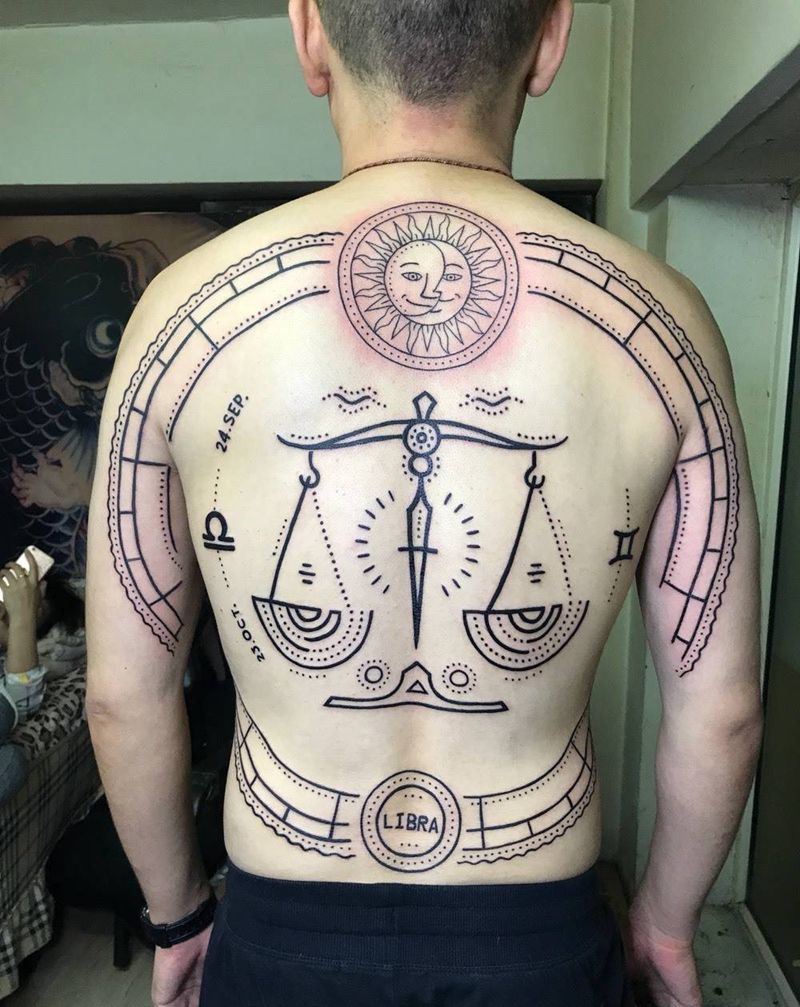 星座纹身，个性纹身图片