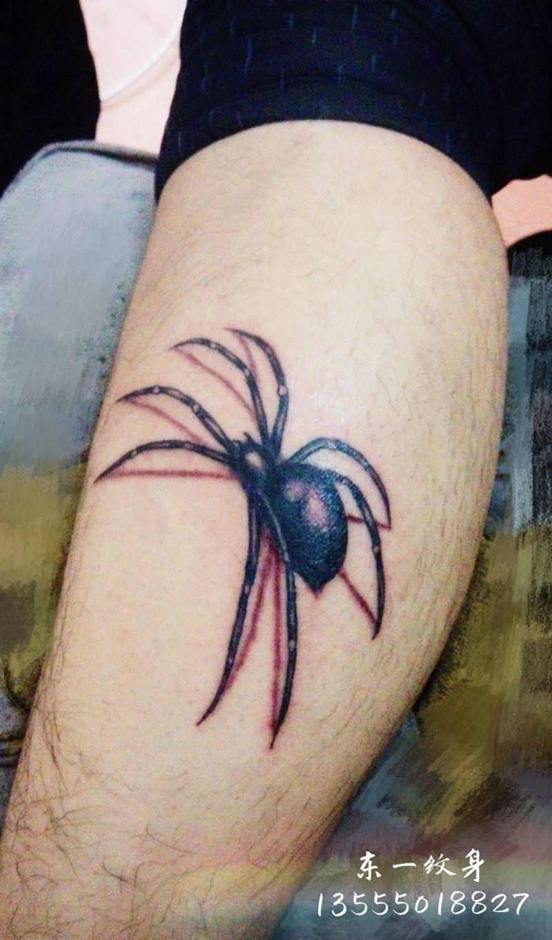 立体蜘蛛纹身纹身图片