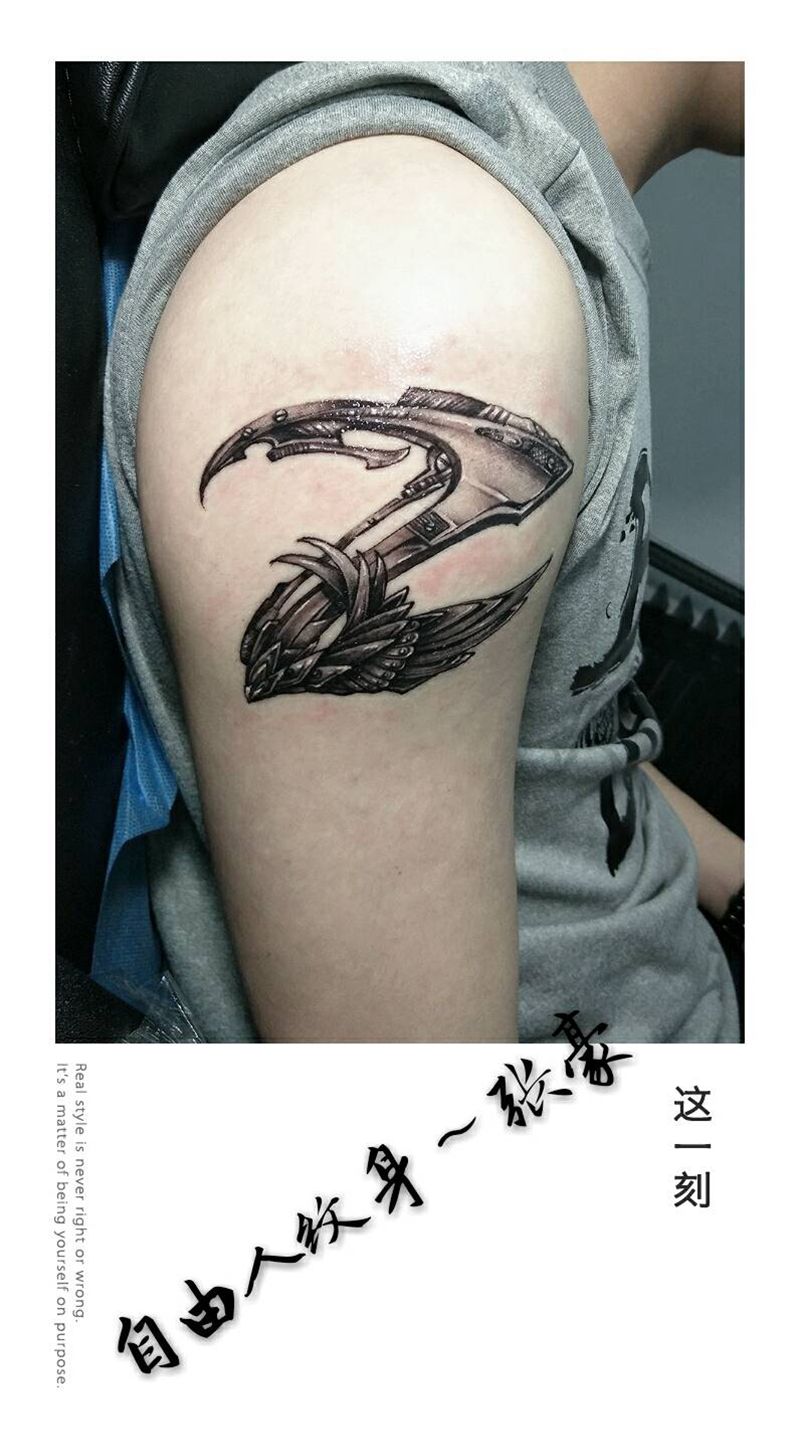 字母Z纹身图片_手臂清新字符原创福州福建自由人纹成品纹身图案