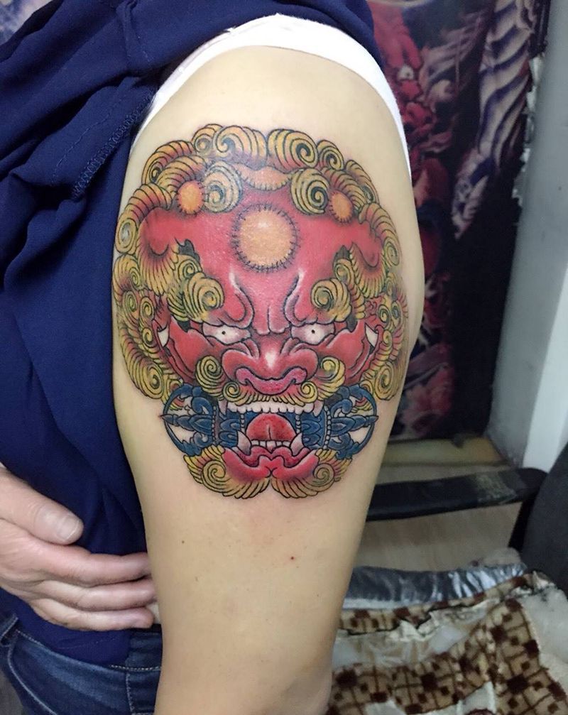 唐狮纹身纹身图片