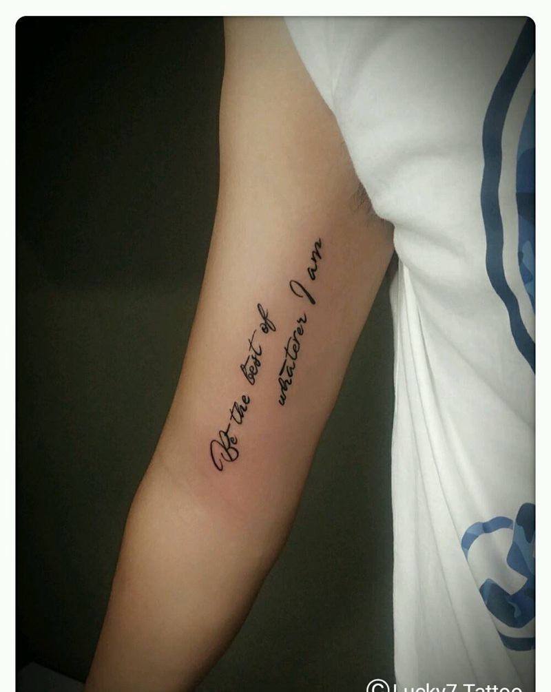 字母|幸运7纹身纹身图片_手臂字符图腾成品纹身图案